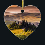 Ornamento De Cerâmica Toscânia<br><div class="desc">Toscânia é conhecida para paisagens, vinhos e história. Toscânia localizou em Italia.</div>