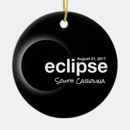Ornamento De Cerâmica Total Solar Eclipse 2017 - Carolina do Sul