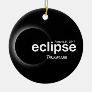 Ornamento De Cerâmica Total Solar Eclipse 2017 - Tennessee