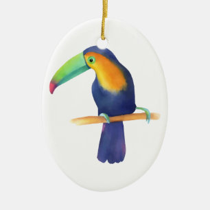 Ornamento De Cerâmica Toucan