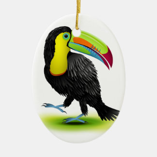 Ornamento De Cerâmica Toucan