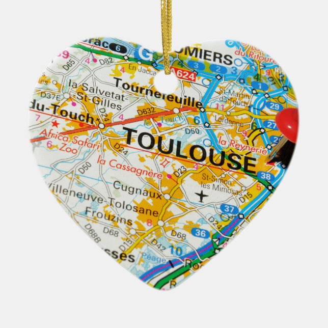 Ornamento De Cerâmica Toulouse, France (Frente)