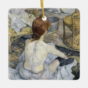 Ornamento De Cerâmica Toulouse-Lautrec - Rousse / La Toilette