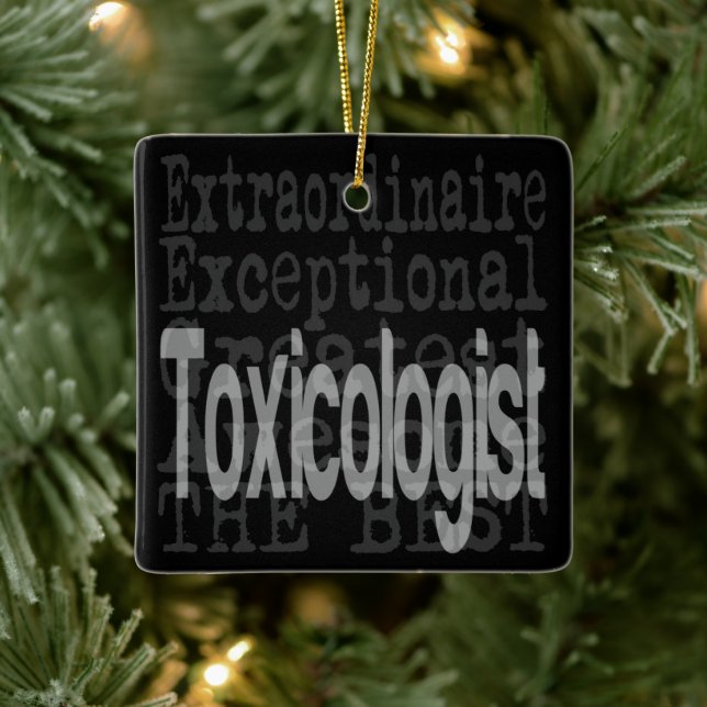 Ornamento De Cerâmica Toxicólogo Extraordinário (Árvore)