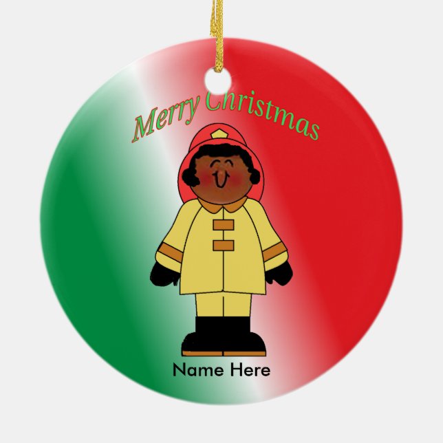 Ornamento De Cerâmica Toy Black Female Custom (Traseira)