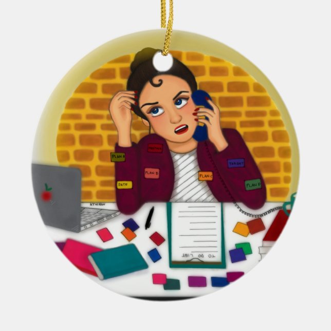 Ornamento De Cerâmica trabalho (Frente)