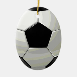 Ornamento De Cerâmica Trabalho de arte único do futebol