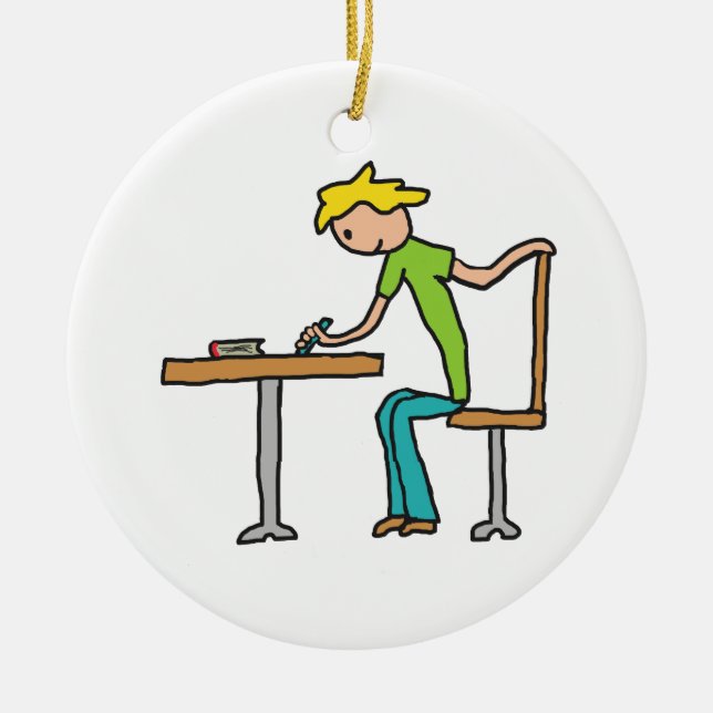 Ornamento De Cerâmica Trabalho doméstico (Frente)