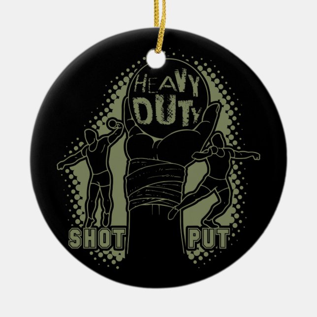 Ornamento De Cerâmica Trabalho pesado - tiro posto (Frente)