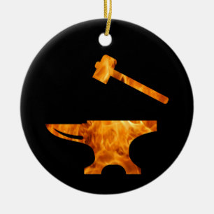 Ornamento De Cerâmica Trabalhos de Metalagem em Ângulo e Ferreiro