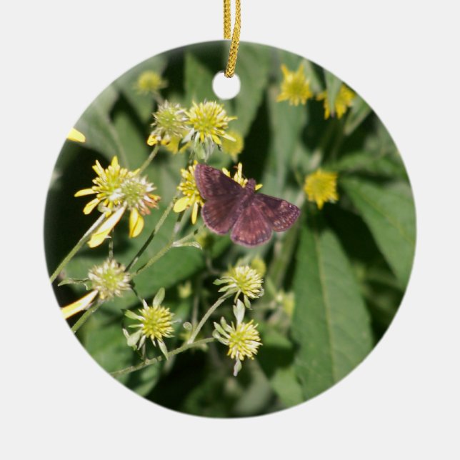 Ornamento De Cerâmica Traça aciganada (Frente)