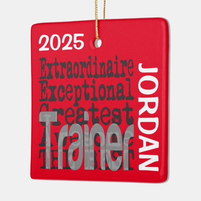 Ornamento De Cerâmica Trainer Extraordinaire CUSTOM (Esquerda)