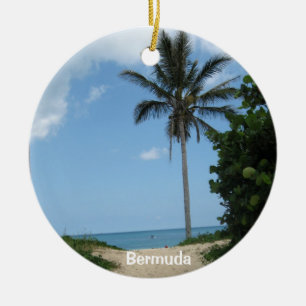 Ornamento De Cerâmica Trajeto da praia, Bermuda