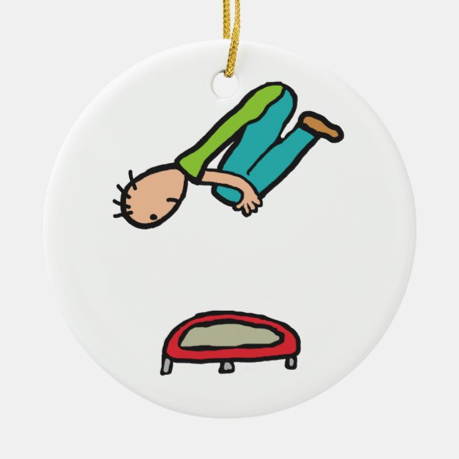 Ornamento De Cerâmica Trampola (Frente)