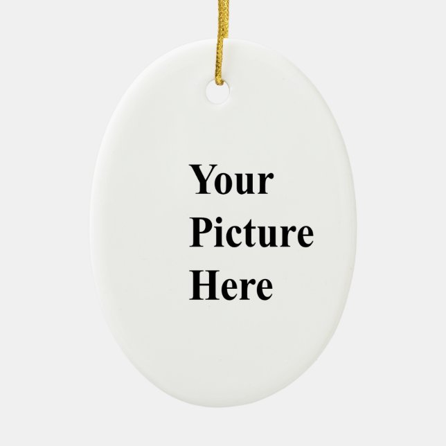 Ornamento De Cerâmica Transfira arquivos pela rede sua própria imagem (Frente)