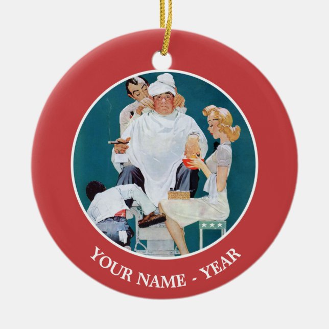 Ornamento De Cerâmica Tratamento do cheio (Frente)