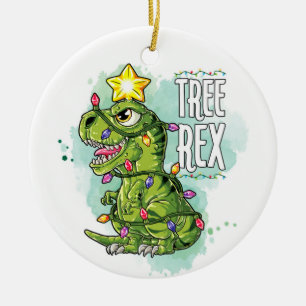Ornamento De Cerâmica Tree Rex Dinossaur
