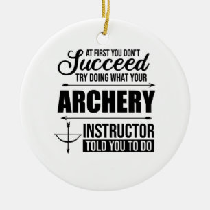 Ornamento De Cerâmica Treinador de Instrutor de Arqueação