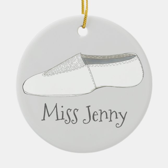 Ornamento De Cerâmica Treinador em dança Acro Acrobatics Dance (Frente)