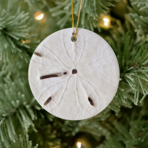 Ornamento De Cerâmica Trendência Legal da costa da praia de Sand Dollar