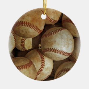 Ornamento De Cerâmica Trendy Baseball Trabalho de arte