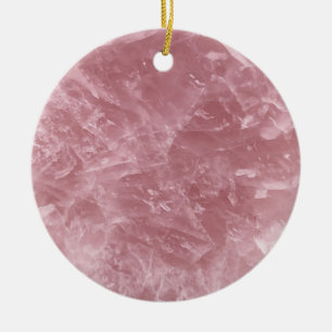 Ornamento De Cerâmica Trendy Bebê Rosa Rosa Quartz Cristal Bonito Elegan