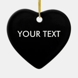 Ornamento De Cerâmica Trendy Professional Custom Marca Name Black Heart