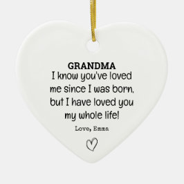 Ornamento De Cerâmica Trendy vovó Aniversário memorável