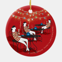 Três gatos franceses... de dois lados.