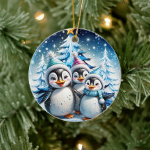 Três pinguins adoráveis