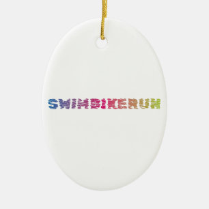 Ornamento De Cerâmica Triathlon Legal Design