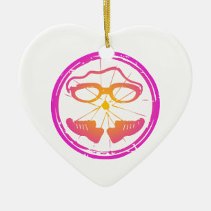 Ornamento De Cerâmica Triatlo feminino, triatlo mulher