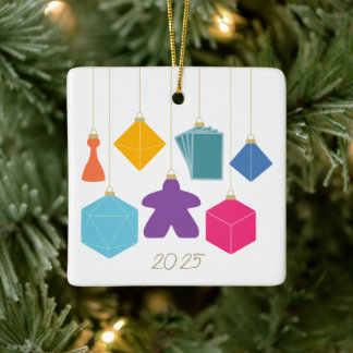 Ornamento De Cerâmica Trim the Tree with Board Games Ceramic Ornament