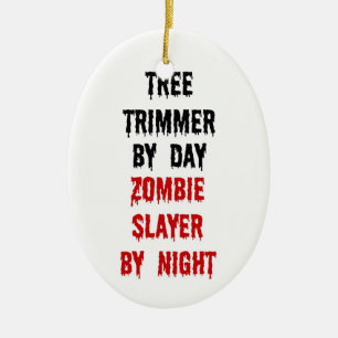 Ornamento De Cerâmica Trimmer Zombie Slayer