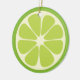 Ornamento De Cerâmica Tripa de Fruta de citrinos de Verde limão de limão (Lateral)