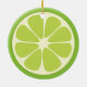 Ornamento De Cerâmica Tripa de Fruta de citrinos de Verde limão de limão (Traseira)