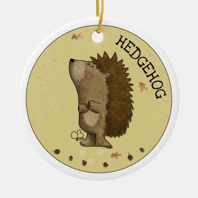 Ornamento De Cerâmica Tripulação Woodland — Melhores Amigos Florestais/I (Frente)