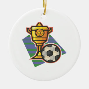 Ornamento De Cerâmica Troféu do futebol