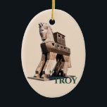 Ornamento De Cerâmica Troia: Cavalo de Troia<br><div class="desc">A Ilíada de Homero contou a história da Guerra de Troia em Troia. Localizada na Turquia moderna, a localização de Troia (ou Troia) foi descoberta no final do século 19. Esta estátua encontra-se na entrada da cidade histórica das ruínas. Uma imagem de lembrança de excelente ou um presente para fãs...</div>