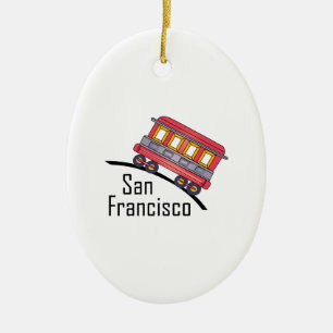 Ornamento De Cerâmica trole de San Francisco