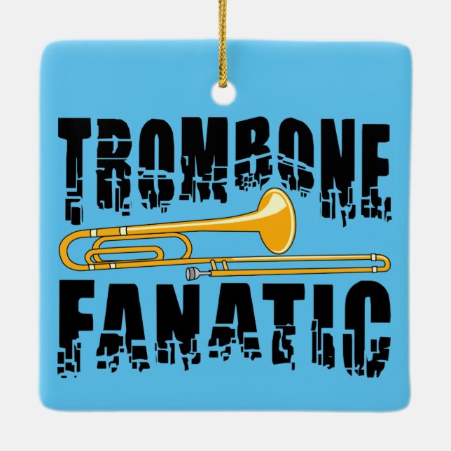 Ornamento De Cerâmica Trombone Fanático (Verso)