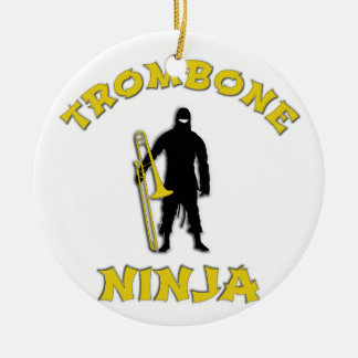 Ornamento De Cerâmica Trombone Ninja
