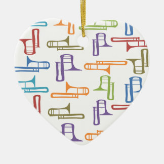 Ornamento De Cerâmica Trombones