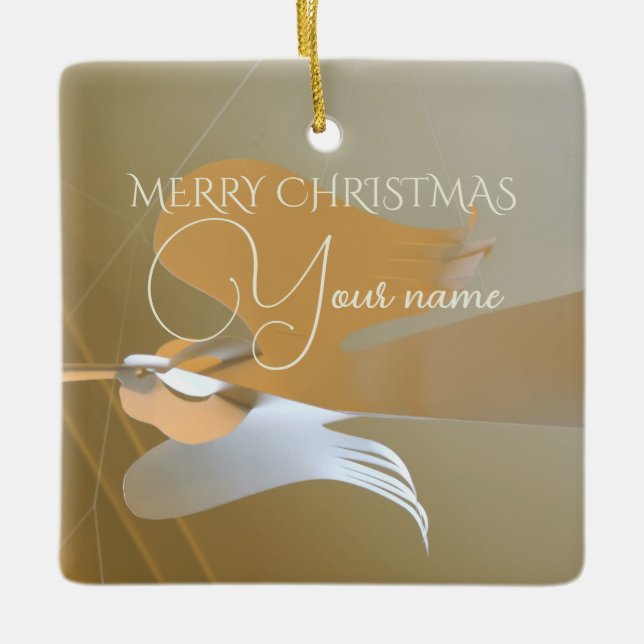 Ornamento De Cerâmica Trompetes de anjo (Frente)