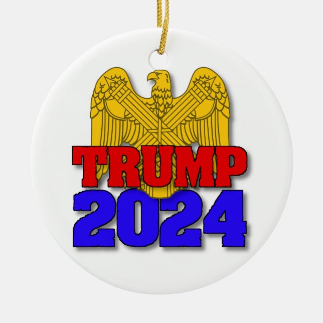 Ornamento De Cerâmica Trump 2024 (Frente)