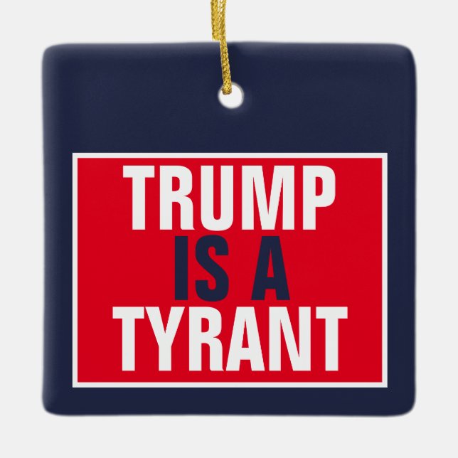 Ornamento De Cerâmica Trump é uma política típica do GOP (Frente)