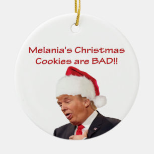 Ornamento De Cerâmica Trump, os biscoitos de Natal da Melania são RUINS!