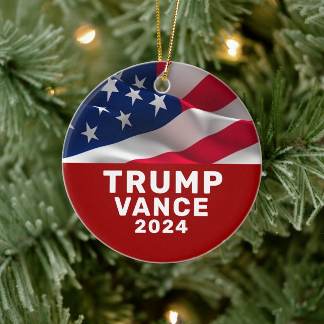 Ornamento De Cerâmica Trump Vance  (Árvore)