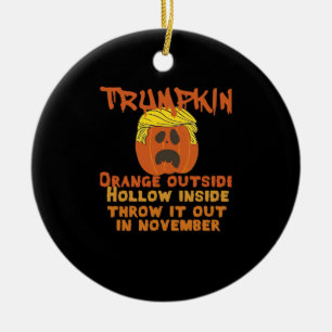 Ornamento De Cerâmica Trumpkin Dentro joga fora do clássico de novembro