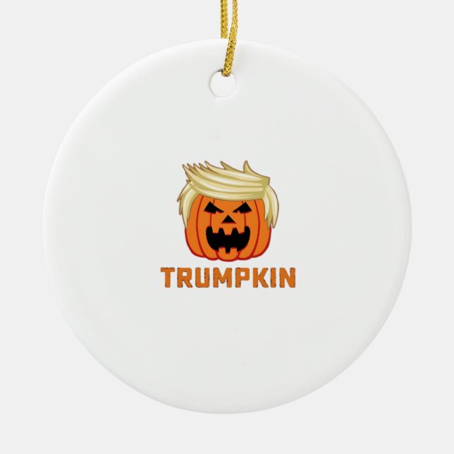 Ornamento De Cerâmica Trumpkin - Engraçado Slogan de Paródia (Frente)